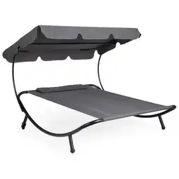 Action Dubbel loungebed met luifel aanbieding