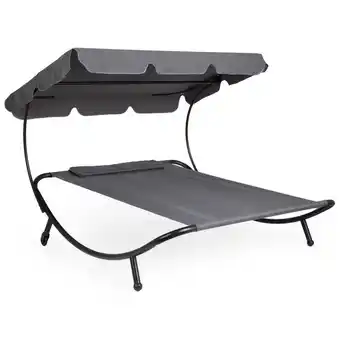 Action Dubbel loungebed met luifel aanbieding