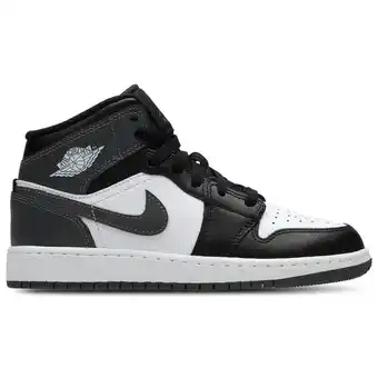 Foot Locker Jordan Aj1 Mid Unisex Schoenen - Zwart - Maat: 36.5 - Leer - Foot Locker aanbieding