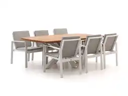 Kees Smit Bellagio Vezzano/Induno Deens ovaal 220cm dining tuinset 7-delig aanbieding