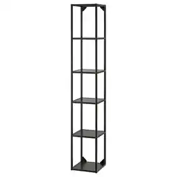 IKEA Enhet Hoog kastelement met planken, antraciet, 30x30x180 cm aanbieding