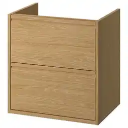 IKEA ÄngsjÖn Wastafelkast met lades, eikenpatroon, 60x48x63 cm aanbieding