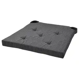 IKEA Justina Stoelkussen, zwart, 42/35x40x4 cm aanbieding