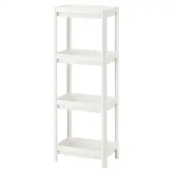 IKEA Vesken Open kast, wit, 37x23x101 cm aanbieding