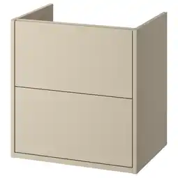IKEA HavbÄck Wastafelkast met lades, beige, 60x48x63 cm aanbieding