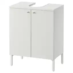 IKEA NysjÖn Wastafelkast met 2 deuren, wit, 50x65 cm aanbieding