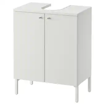 IKEA NysjÖn Wastafelkast met 2 deuren, wit, 50x65 cm aanbieding