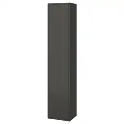 IKEA HavbÄck Hoge kast met deur, donkergrijs, 40x35x195 cm aanbieding