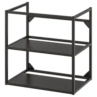 IKEA Enhet Onderkast basiselement v wastafel, antraciet, 60x40x60 cm aanbieding