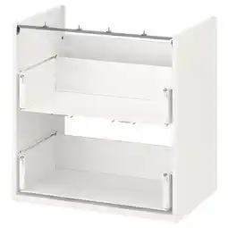 IKEA Enhet Onderkast voor wastafel met 2 lades, wit, 60x40x60 cm aanbieding