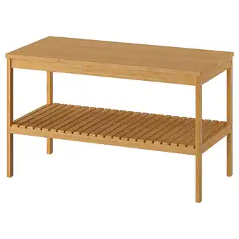 IKEA RÅgrund Bank, bamboe, 78x37 cm aanbieding