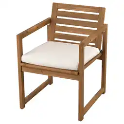 IKEA NÄmmarÖ Tuinstoel, lichtbruin gelazuurd/frösön/duvholmen beige aanbieding