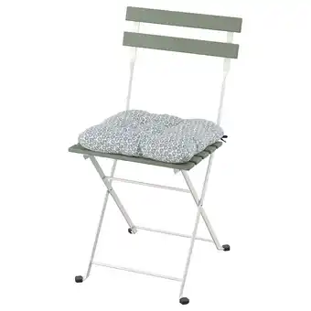 IKEA TÄrnÖ Stoel, buiten, opklapbaar wit/groen/klösan blauw aanbieding