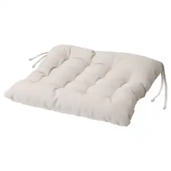 IKEA VippÄrt Stoelkussen, beige, 38x38x6 cm aanbieding