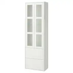 IKEA TÄnnforsen Hoge kast met deuren/lades, wit, 60x35x195 cm aanbieding
