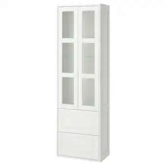 IKEA TÄnnforsen Hoge kast met deuren/lades, wit, 60x35x195 cm aanbieding