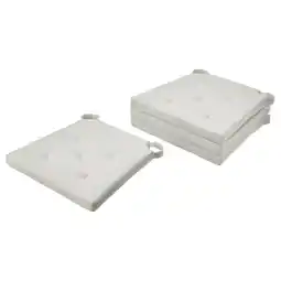 IKEA Justina Stoelkussen, naturel, 42/35x40x4 cm aanbieding