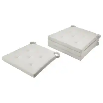 IKEA Justina Stoelkussen, naturel, 42/35x40x4 cm aanbieding