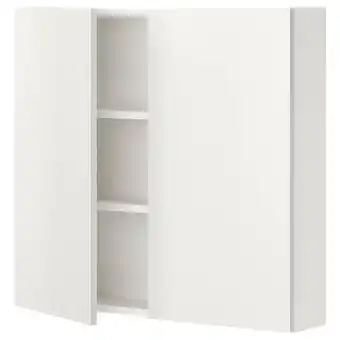 IKEA Enhet Bovenkast m 2 planken/deuren, wit, 80x17x75 cm aanbieding