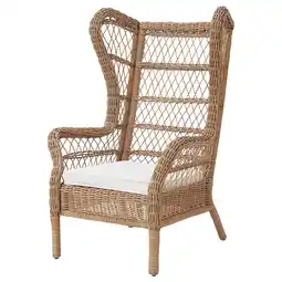 IKEA Risholmen Oorfauteuil, binnen/buiten, järpön/duvholmen wit aanbieding
