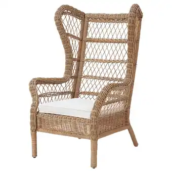 IKEA Risholmen Oorfauteuil, binnen/buiten, järpön/duvholmen wit aanbieding