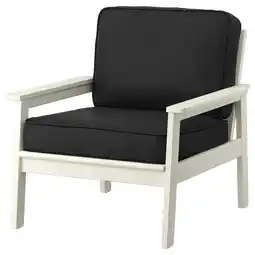 IKEA Bondholmen Fauteuil, buiten, wit/beige/järpön/duvholmen antraciet aanbieding