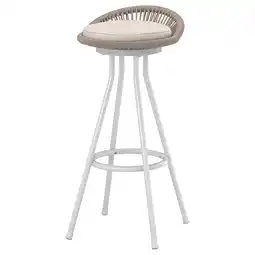 IKEA SegerÖn Barkruk, buiten, draaibaar wit/beige/frösön/duvholmen beige aanbieding