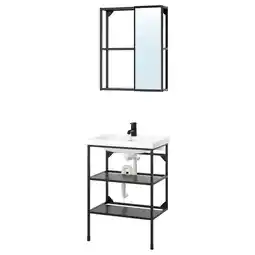 IKEA Enhet Badkamer, antraciet, 64x43x87 cm aanbieding