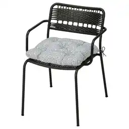 IKEA LÄckÖ Tuinstoel, donkergrijs/klösan blauw aanbieding