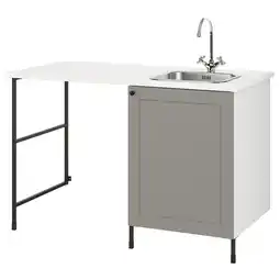 IKEA Enhet Was, antraciet/grijs frame, 139x63.5x90.5 cm aanbieding