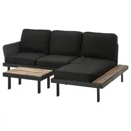 IKEA RevskÄr 3-zits loungeset, buiten antraciet/järpön/duvholmen antraciet aanbieding