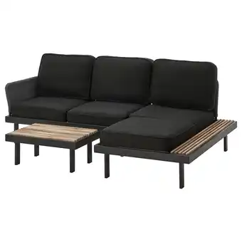 IKEA RevskÄr 3-zits loungeset, buiten antraciet/järpön/duvholmen antraciet aanbieding