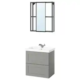 IKEA Enhet Badkamer, antraciet/grijs frame, 64x43x65 cm aanbieding