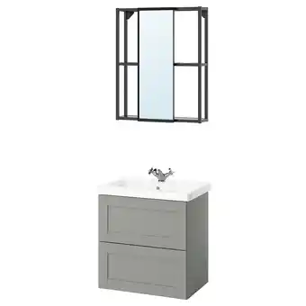 IKEA Enhet Badkamer, antraciet/grijs frame, 64x43x65 cm aanbieding