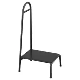 IKEA BÄsingen Opstapje met reling, antraciet aanbieding