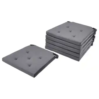 IKEA Justina Stoelkussen, grijs, 42/35x40x4 cm aanbieding