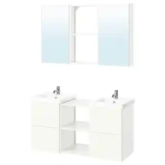 IKEA Enhet Badkamer, wit, 124x43x65 cm aanbieding