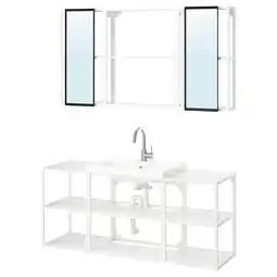 IKEA Enhet Badkamer, wit, 140x43x65 cm aanbieding