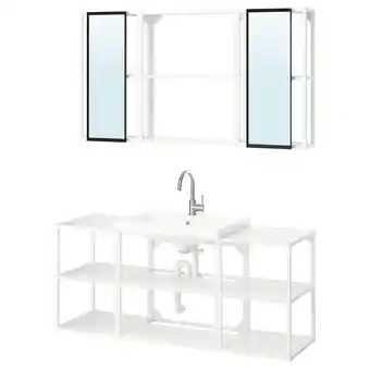 IKEA Enhet Badkamer, wit, 140x43x65 cm aanbieding