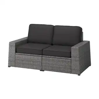 IKEA SollerÖn 2-zits modulaire bank, buiten, donkergrijs/järpön/duvholmen antraciet aanbieding