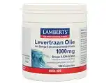 De Online Drogist Lamberts Levertraanolie 1000mg Capsules 180CP aanbieding