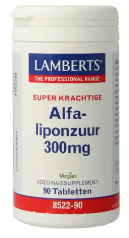 De Online Drogist Lamberts Alfa Liponzuur 300mg Tabletten 90TB aanbieding