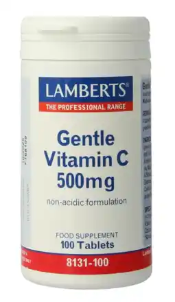 De Online Drogist Lamberts Vitamine C Gentle 500 mg Tabletten 100TB aanbieding