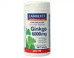 De Online Drogist Lamberts Ginkgo 6000mg Time Release Tabletten 180TB aanbieding