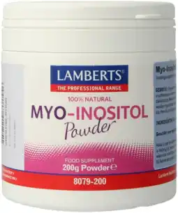 De Online Drogist Lamberts Myo-Inositol Poeder 200GR aanbieding
