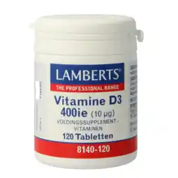 De Online Drogist Lamberts Vitamine D3 400ie Tabletten 120TB aanbieding