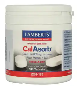 De Online Drogist Lamberts CalAsorb Tabletten 180TB aanbieding