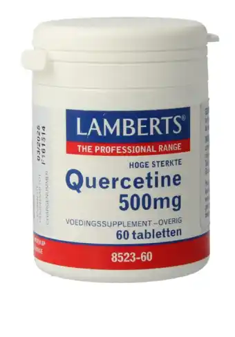 De Online Drogist Lamberts Quercetine 500mg Tabletten 60TB aanbieding