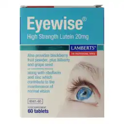 De Online Drogist Lamberts Eyewise Tabletten 60TB aanbieding
