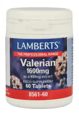 De Online Drogist Lamberts Valeriaan 1600mg Tabletten 60TB aanbieding